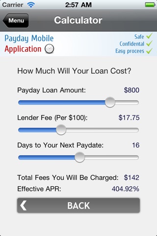 Payday Loans Mobile Application screenshot 4