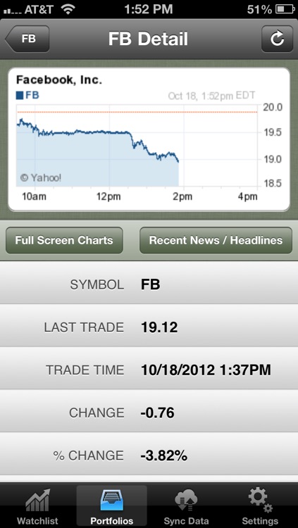 StockWatch - Portfolio Tracking & Stock Market Quotes screenshot-3