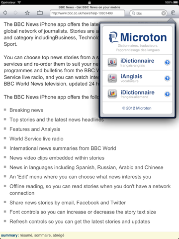 iTraducteur screenshot 2