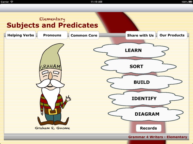 Grammar 4 Writers - Elementary Subjects and Predicates(圖1)-速報App