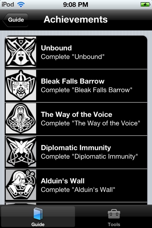 unbound skyrim achievements