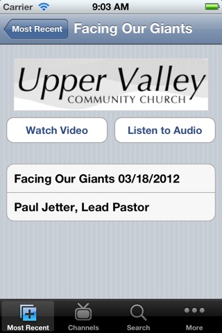 Upper Valley Community Church screenshot 2