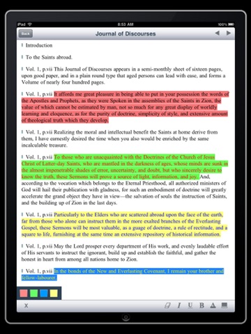 LDS Journal of Discourses for iPad screenshot 2