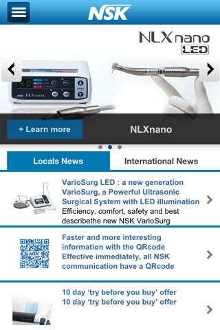 NSK dental dynamic and surgical instrument application for iPhone screenshot 2