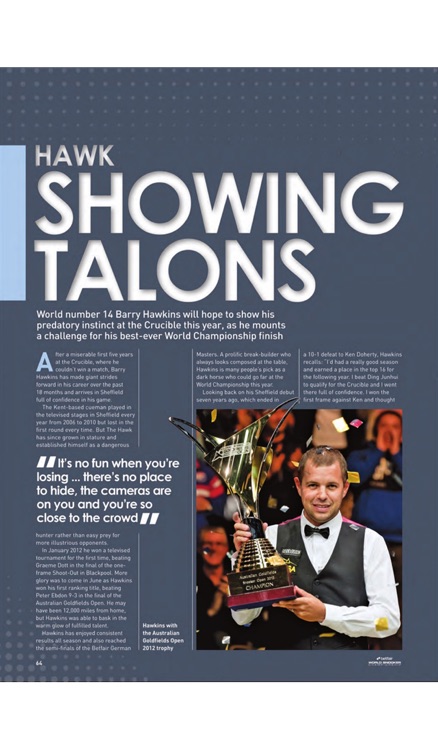 World Snooker Championship Official Programme