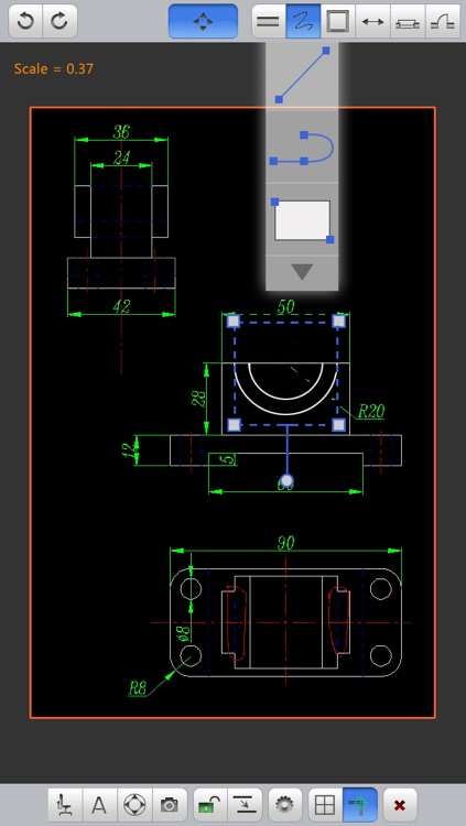 Design To Go - create and edit DWG/DXF/CTM drawing files