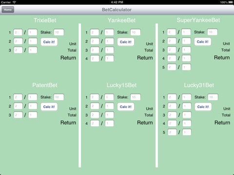 BetCalulator screenshot 3