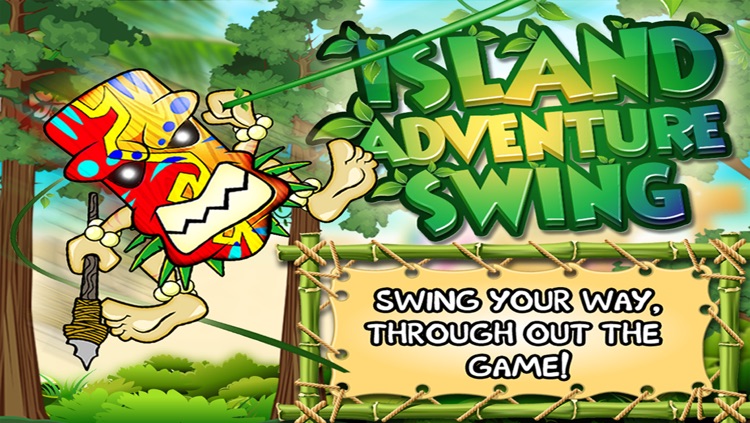 Island Adventure Swing - Tiki Tarzan Stunt Rope Swing Launcher