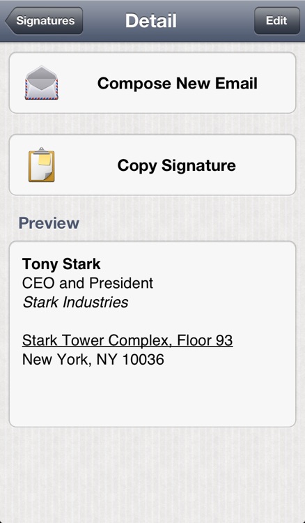 Quick Signature - Multiple Email Signatures