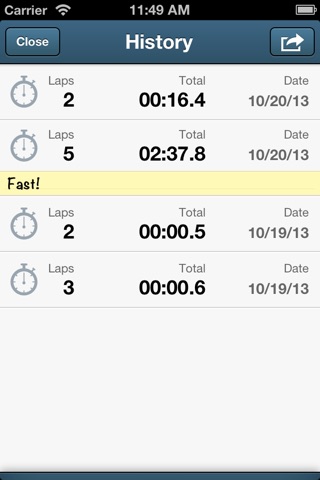 Easy Stopwatch screenshot 3