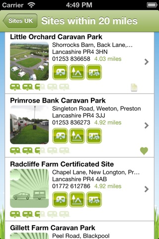 Sites UK - Camping and Caravan Sites in the UK screenshot 2