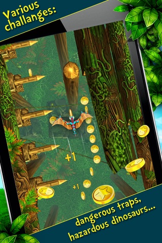 Jungle Rumble – The Prehistoric 3D Fun Arcade Challenge Game with Angry Dinosaurs, Birds and Coins screenshot 3