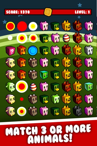 Farm Animal Abduction Free - Match 3 Wild Stampede screenshot 2