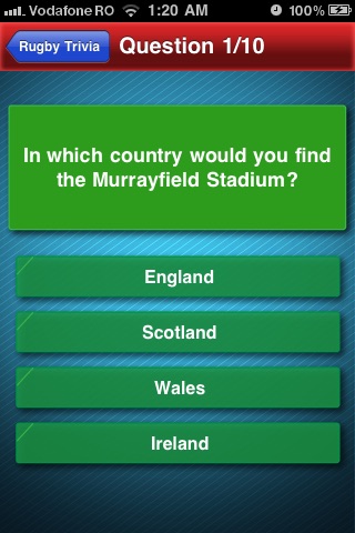 Rugby Trivia screenshot 2