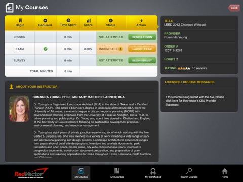 RedVector University for iPad® screenshot 2
