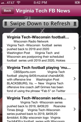 College Sports - Virginia Tech Football Edition screenshot 2