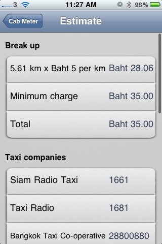Cab Meter - Bangkok screenshot 4