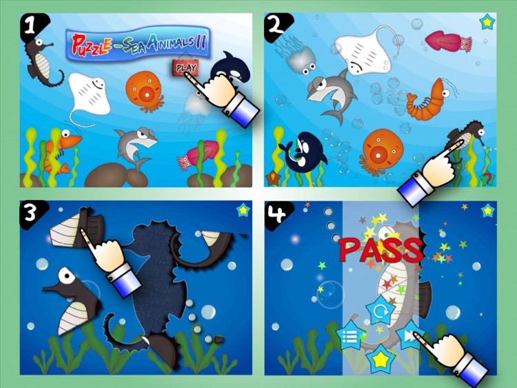 Puzzle Sea Animal II HD Free screenshot-4