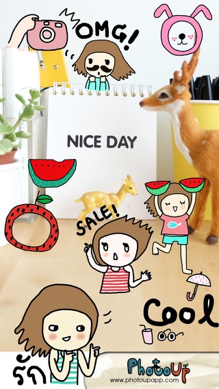 NgiNgi Stamp by PhotoUp- Doodle and cute stamps for decoration photosのおすすめ画像1