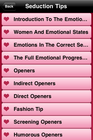 Seduction Tips screenshot 2