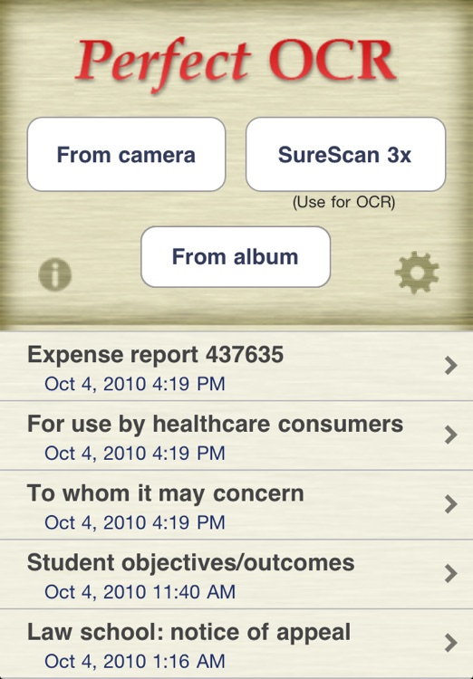 Perfect OCR: document scanner with high quality OCR
