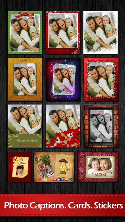 Photo Captions Free: Frames, Cards, Collage, Text & more