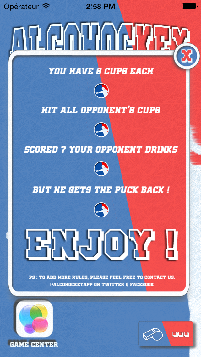 How to cancel & delete AlcoHockey - Drinking Game - Canadian variation of beer pong - Ice Air hockey - Alchockey from iphone & ipad 1