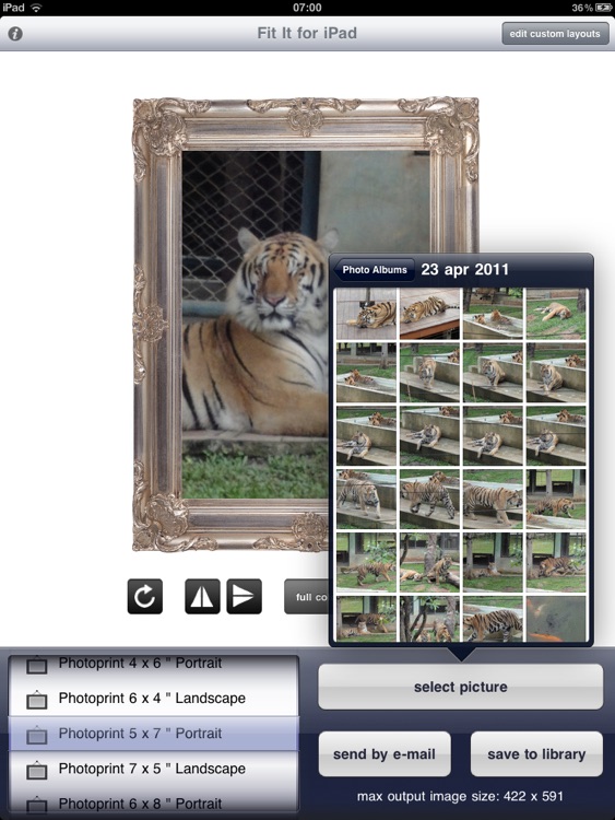 Fit it for iPad : make your pictures fit any size