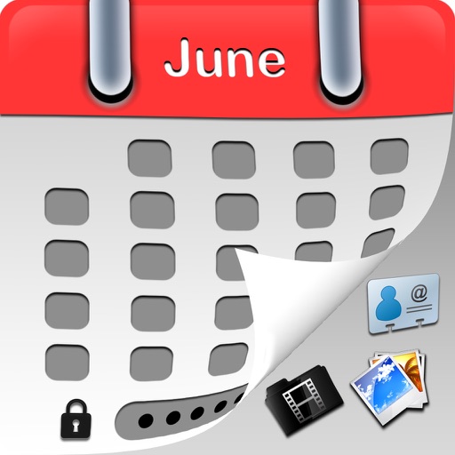 MyCalendar TopSecrete Free - Hide and lock private photo,video and secret info + protected by BirthDay Calendar