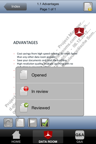 Drooms® for iPad and iPhone screenshot 3