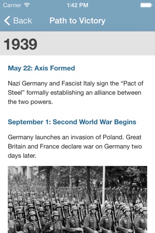 World War II Memorial App screenshot 2
