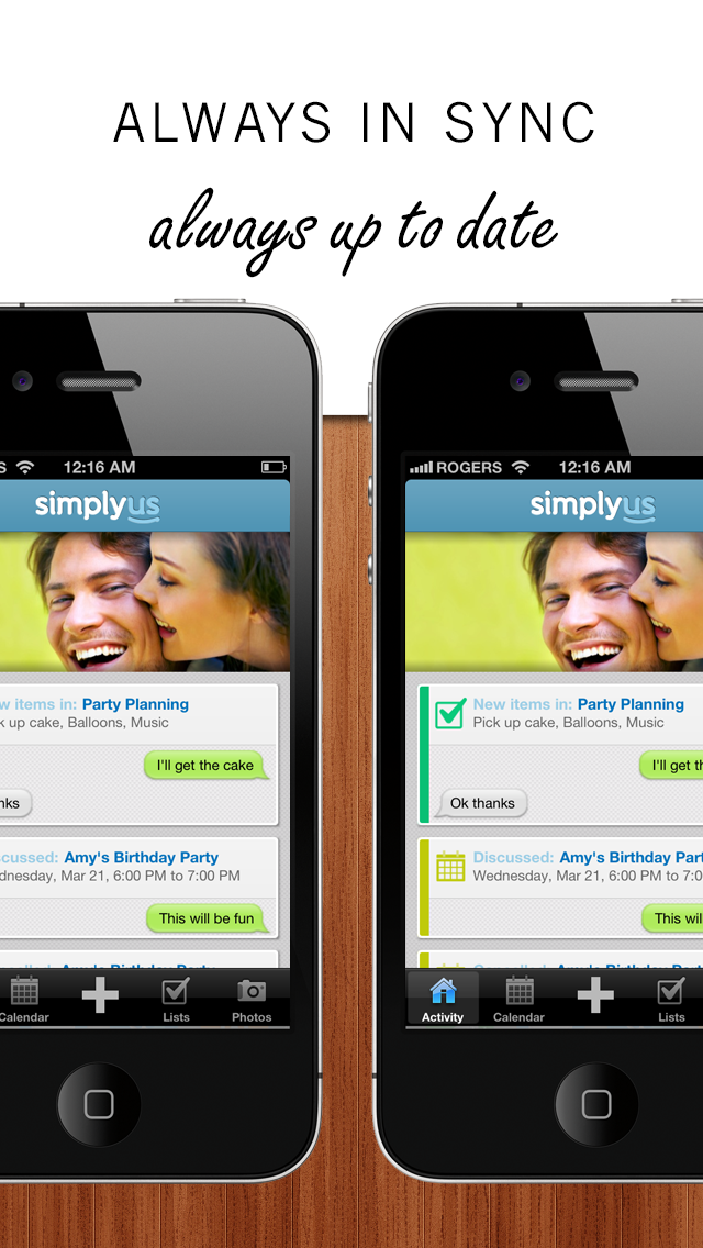 SimplyUs - Shared Calendar, ToDo Task List & Organizer for Couples screenshot