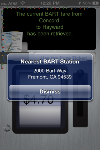 BART Fares screenshot 2