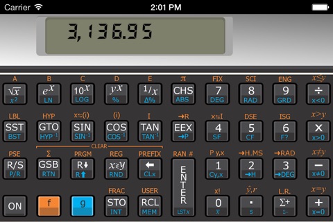 HP-11C Scientific Calculator screenshot 2