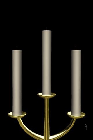 Flame of candle