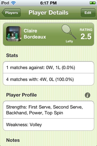 Tennis Match Point - Score Manager, Journal and Statistics screenshot 4