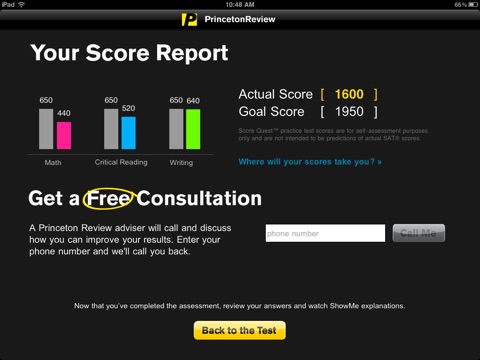 SAT Score Quest™ by The Princeton Review screenshot 3
