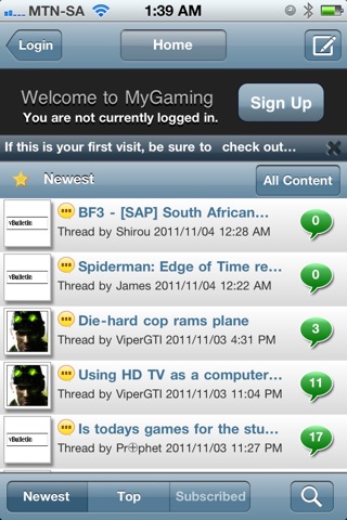 MyGaming Forum screenshot 2