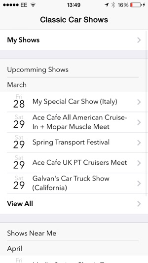 Classic Car Shows(圖1)-速報App