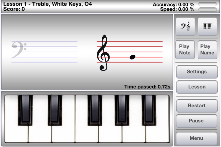 iLovePiano Free - Learn to play piano notes with interactive training lessons