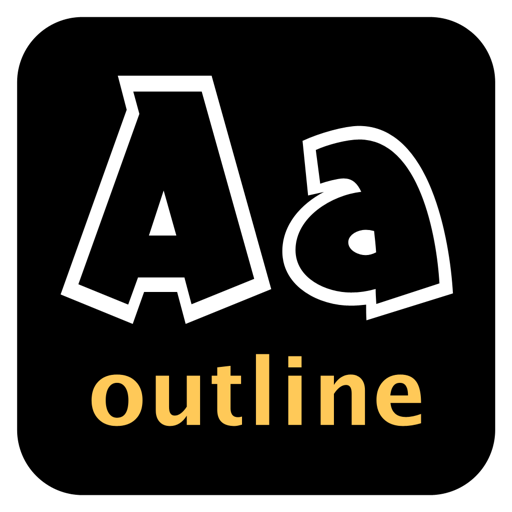 Outline Font Kit icon