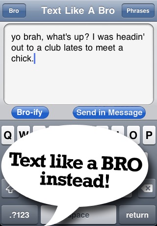 Text Like A Bro Lite screenshot 2