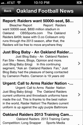 Football News - Oakland Raiders Edition screenshot 2