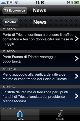 Trieste Economica screenshot 2