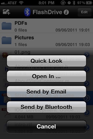 FlashDrive - USB&Bluetooth&Email File Sharing