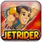 A game of quick finger strokes, rapid eye movement and ability to anticipated the unexpected, Amazing Jet Rider, combines the fast action of flying, shooting, jumping, dashing and strategy on to your iDevice