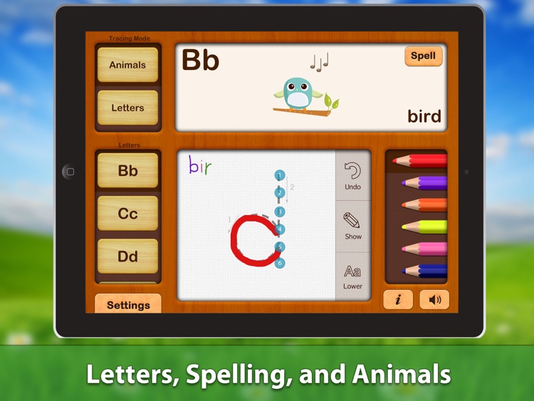 ABC Writing Zoo Animals Game HD - for iPad