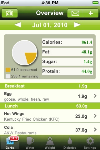 Carb Master - Daily Carbohydrate Tracker screenshot 2