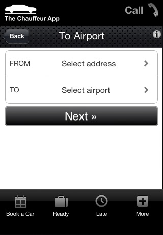 The Chauffeur App screenshot 2