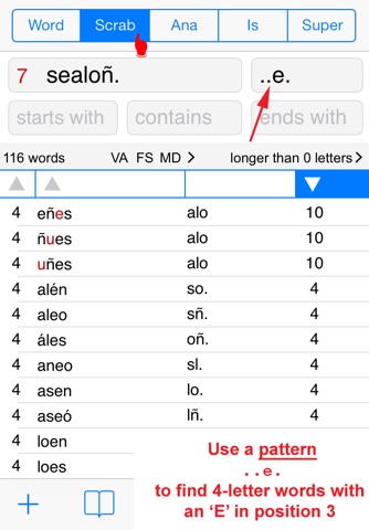 Español Words Finder PRO screenshot 4